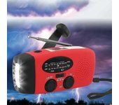 Radio De Emergencia Con Panel Solar, Manivela, Am/fm, Dinamo, Linterna Led, Cargador, Ue