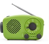Radio De Manivela De Emergencia, Radio Meteorológica Portátil Con Cargador De Teléfono Con Banco De Energía De 2000mah
