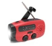 Radio De Manivela Con Células Solares, Generador Eléctrico De Manivela, Linterna Y Banco De Energía De 2000 Mah.