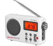 Radio Digital Portátil Pantalla Lcd Radio Fm Am Con Función De Memoria Para Apagar Los Altavoces