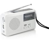Radio De Emergencia Con Células Solares Y Manivela Autoalimentada, Batería Carga Usb Radio Fm/am Linterna Led Cargador De Teléfono