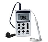 Mini Interfaz Usb De Radio Pequeña Portátil Con Pantalla Digital Gris Plateada Y Carga De Batería De Litio,