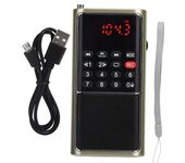 L-338 Radio Fm Portátil Reproductor De Radio Multifuncional Portátil Para Tarjeta De Memoria U Disco Accesorios Para El Hogar