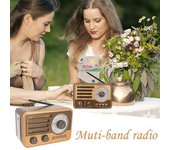 Venta Altavoz Bluetooth Inalámbrico Retro Tarjeta De Teléfono Móvil Audio Al Aire Libre Mini Subwoofer Radio Fm Linterna