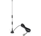 Antena De Escáner De Radio De Policía Ham Radio, Antena De Escáner De Radio Móvil, Base Magnética, Antena Macho Bnc Compatible Con Lgl