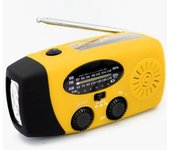 Cargador Solar De Emergencia, Manivela, Am/fm, Radio Meteorológica, Linterna Led