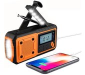Radio De Emergencia, Radio Solar Con Banco De Energía, Am/fm/wb/noaa Y Radio Meteorológica Portátil De Advertencia