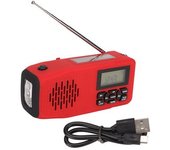 Xsy098d Radio Alimentada Por Energía Solar Con Manivela Ipx3 Resistente Al Agua Am/fm/noaa Radio De Alerta Meteorológica Con Alarma Sos Linterna