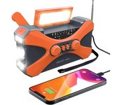 Radio De Emergencia Con Manivela De 10000 Mah - Radios De Manivela Solares Gadgets Para Acampar Equipo De Supervivencia-wellngs