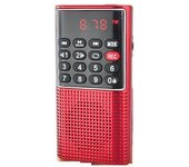 Pequeña Radio Portátil, Radio Portátil Recargable Con Grabación.