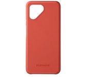 Funda Original Fairphone 4 Silicona Flexible Reciclada Mate Bordes Elevados Rojo