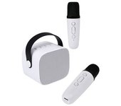 Altavoz Bluetooth 5.1 Con 2 Micrófonos Inalámbricos Para Karaoke Modelo Party Btmic 15w