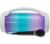 Altavoz Bluetooth Luminoso Y Micro Con Cable Bigben Party Bt Lite Blanco
