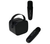 Altavoz Bluetooth 5.1 Con 2 Micrófonos Inalámbricos Para Karaoke Modelo Party Btmic 15w