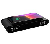 Radio Despertador Con Pantalla Digital Y Función De Carga Por Inducción 15 W