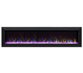 Chimenea Eléctrica Con Marco Metal Negro Munich 72 183cm