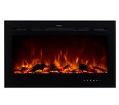 Chimenea Eléctrica 90cm Empotrable - Kamin Black Nice 36