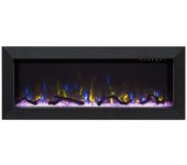Chimenea Eléctrica Con Marco Metal Negro Munich 50 127cm