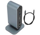 Estación De Acoplamiento 4k Hd Interfaz Multimedia Vga 15w‐87w Pd3.0 Usb 3.0 Gigabit Ethernet Tarjeta De Memoria St - -