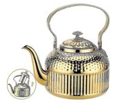 Tetera Con Infusor 63oz, Calderas De Agua De Acero Inoxidable Hervidor De Agua De Hoja Suelta Para Estufa