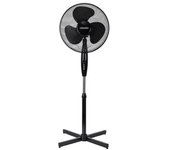 Ventilador Pie Oscilante 40 Cm, 3 Velocidades, Altura Ajustable, Función Bloqueo Oscilación Negro 90w Mesko Ms 7311