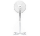 Ventilador Pie Oscilante 40 Cm, 3 Velocidades, Altura Ajustable,función Bloqueo Oscilación Blanco 90w Adler Ad 7305