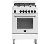 Bertazzoni La Germania Americana Amn664ebv/24 Cocina Cocina Independiente Eléctrico Encimera De Gas Acero Inoxidable, Blanco A