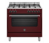 Bertazzoni La Germania Americana Amn965eviv24 Cocina Cocina Independiente Eléctrico Encimera De Gas Rojo A