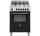 Bertazzoni La Germania Americana Amn664enev/24 Cocina Cocina Independiente Eléctrico Encimera De Gas Negro, Acero Inoxidable A