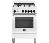 Bertazzoni La Germania Americana Amn664gbv/24 Cocina Cocina Independiente Gas Encimera De Gas Acero Inoxidable, Blanco A+