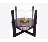 Chimenea De Etanol De Sobremesa Con Cristal Cilíndrico