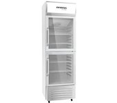 Infiniton Vitrina Frigorifica Fdl-340-198 Cm, Clase D, Puerta De Cristal, Static Cooling System, Luz Led, Ruedas