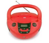 Radio Cd Portátil Con Bluetooth Y Usb Bsl Pcd-31 Rojo