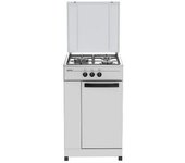 Cocina De Gás Infiniton Cc3fb, 3 Zonas, Compartimento Para Bombona, Blanco