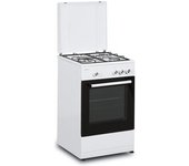 Infiniton Cocina De Gas Cc56bwc - Ancho 50cm, 3 Zonas, Blanco, Quemadores Con Seguridad Ffsd, Compatible Gas Natural Y Butano
