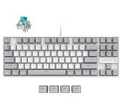 Teclado Mecánico Hub Interruptores Azules 3inus Kebohub Ee01 Gris