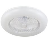 Todolampara.com Ventilador De Techo Silencioso Con Luz Led Ikaro Dc Blanco 2025 - Motor Dc, Mando Distancia, Intensidad Regulable, 3 Tonalidades,