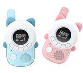 Pareja De Walkie Talkies Para Niños Con Pantalla Lcd Retroiluminada Modelo Miau