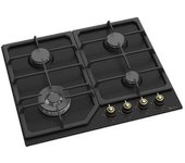 Placa De Gas Sa022w Negra 60 Cm Solthermic