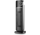 Termoventilador Ceramico Vertical 2000w Negro / Plata - Iluminashop