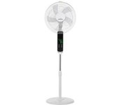 Akunadecor - Ventilador De Pie Metal Blanco Rodium