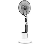 Todolampara Fabrilamp Ventilador Humificador Pie Iceberg Blanco/negro 80w 3velocidades 3aspas Nebulizador 125x43x38cm Tanque Agua 2,8l