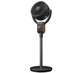 Todolampara Fabrilamp Ventilador De Pie Montenegro Negro/haya 40w 3velocidades 3aspas Fijo Y Rotat.91,5x32x30,5cm