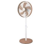Akunadecor - Ventilador De Pie Metal Blanco Alcañiz