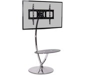 Soporte Tv Base Televisor Pantalla 30"-50" (76-127cm) Estanterãa Cristal Dvd Blu-ray - Duronic Tvs3f1