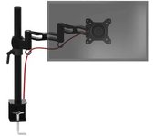 Soporte Monitor De 13" A 27" 8kg Mã¡x - Altura Ajustable, Giratorio, Inclinable - Duronic Dm351x3 Bk