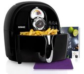 Freidora Sin Aceite Aire Caliente 1500w - Capacidad 2.2l - Temp. Regulable - Duronic Af1 Bk