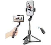Estabilizador De Cardán Para Teléfono 3 En 1, Palo Para Selfies, Trípode De 86 Cm, 5 Secciones Con Obturador Remoto, Abrazadera Para Teléfono,
