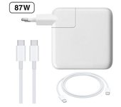 Cargador 87w + Cable Usb-c Adaptador Cargador Apple Macbook Pro 15 Mptx2