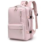 Mochila De Viaje Expandible Pofoko Pv24 Para Estudiantes, Con Puerto Usb, Para Portátil - - Rosa